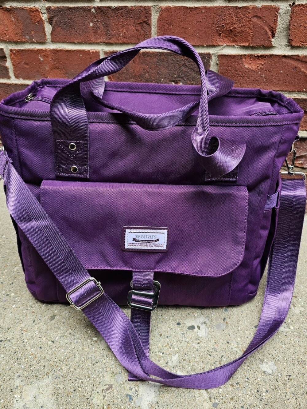 Weitars Extra Large Insulated Lunch Tote Bag - Purple Like New